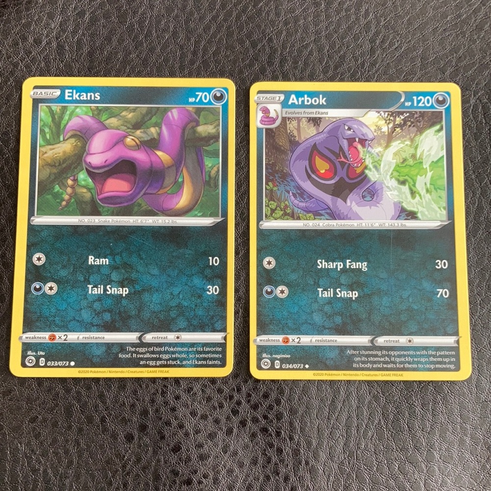 Ekans & Arbok Pokémon Cards